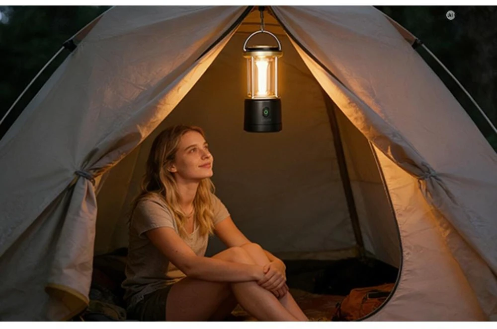 LEPRO 330043-BK Camping Lamp, 1,100 lm
