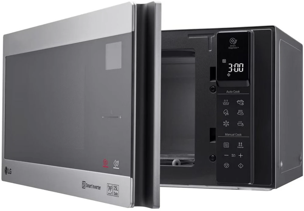 LG MS2595CIS mikrobangų krosnelė Stalviršis Mikrobangų krosnelė be papildomų funkcijų 25 L 1000 W Sidabras, Nerūdijančiojo plieno