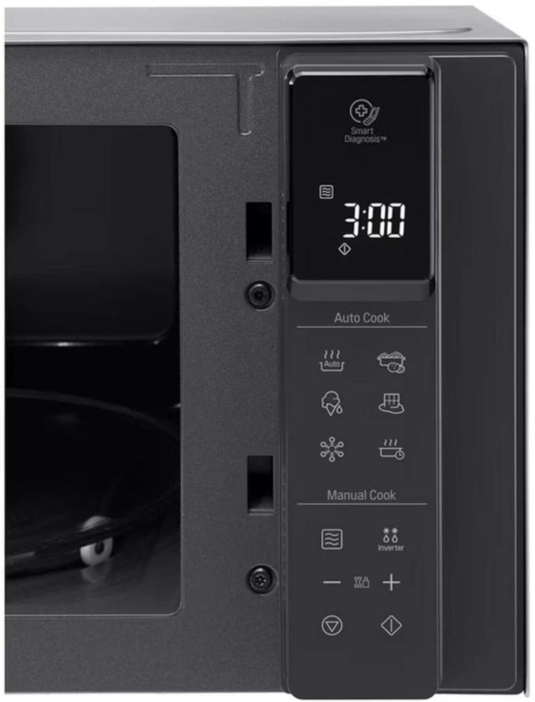 LG MS2595CIS mikrobangų krosnelė Stalviršis Mikrobangų krosnelė be papildomų funkcijų 25 L 1000 W Sidabras, Nerūdijančiojo plieno