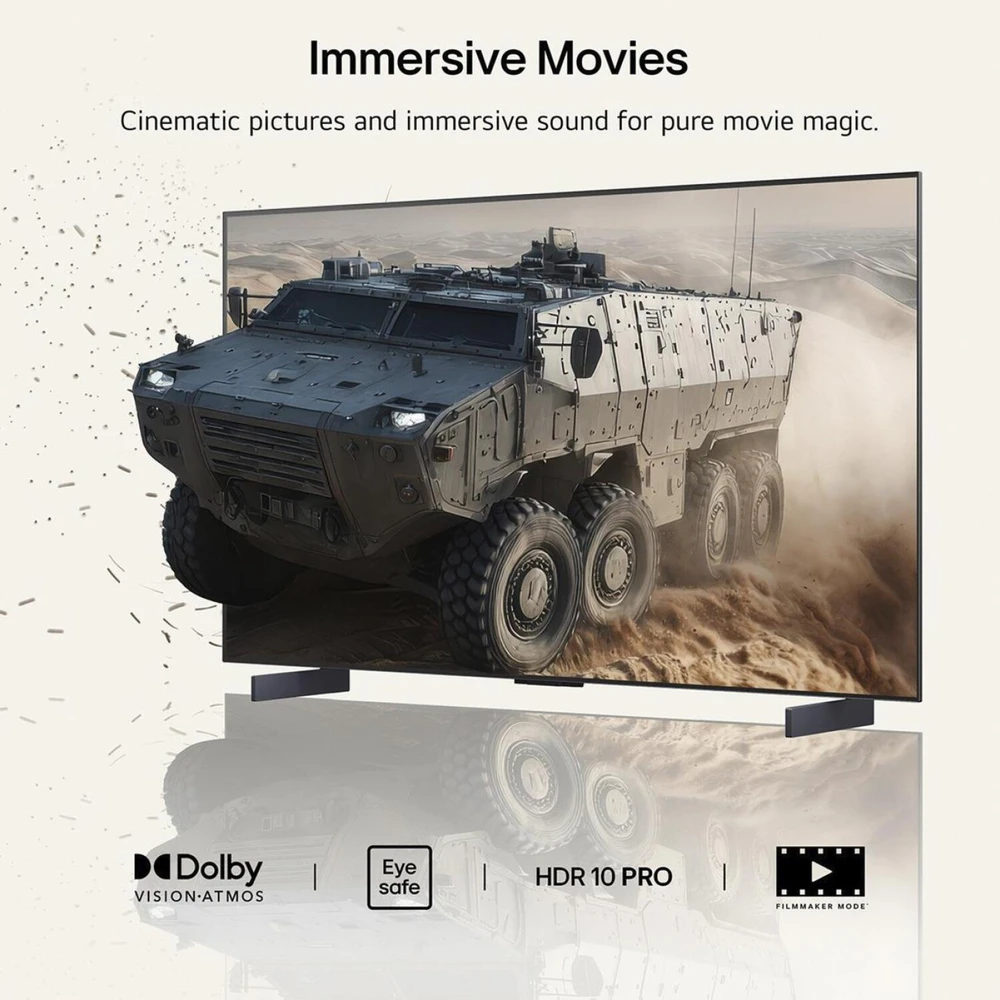 LG OLED televizorius OLED42C6ELB.AEUD, 105,5 cm, 3840x2160, 165 Hz, 4x HDMI 2.1, webOS 26, Dolby Vision, Dolby Atmos, VRR, ALLM