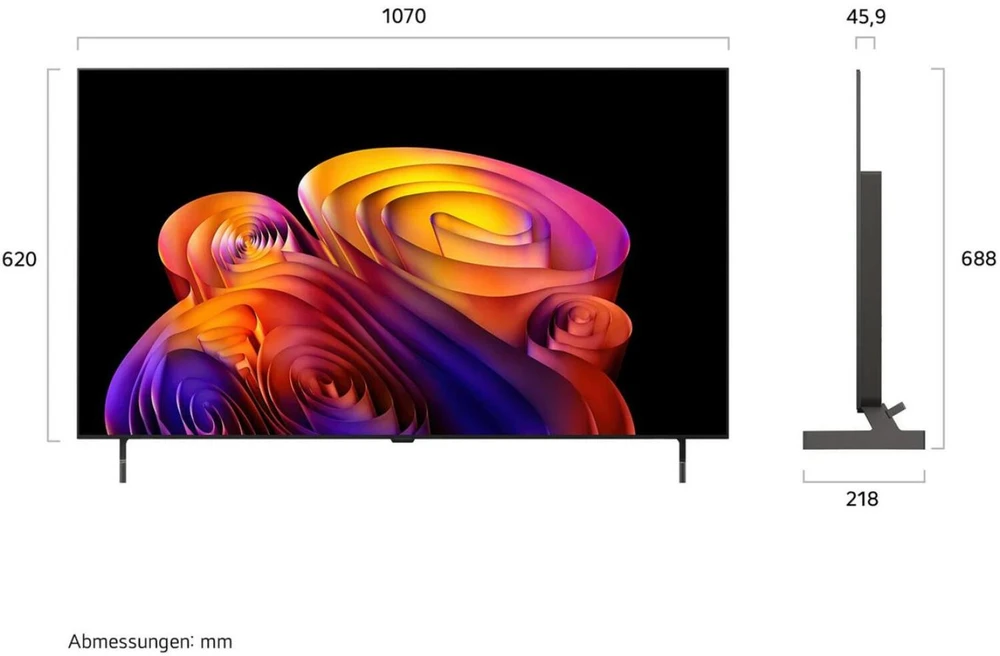 Televizorius 48" LG OLED48B68LA.AEUD juoda