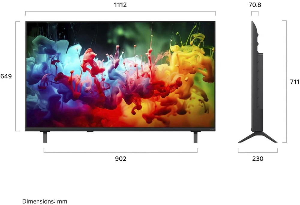 Televizorius 50" LG 50QNED7EB3C juoda