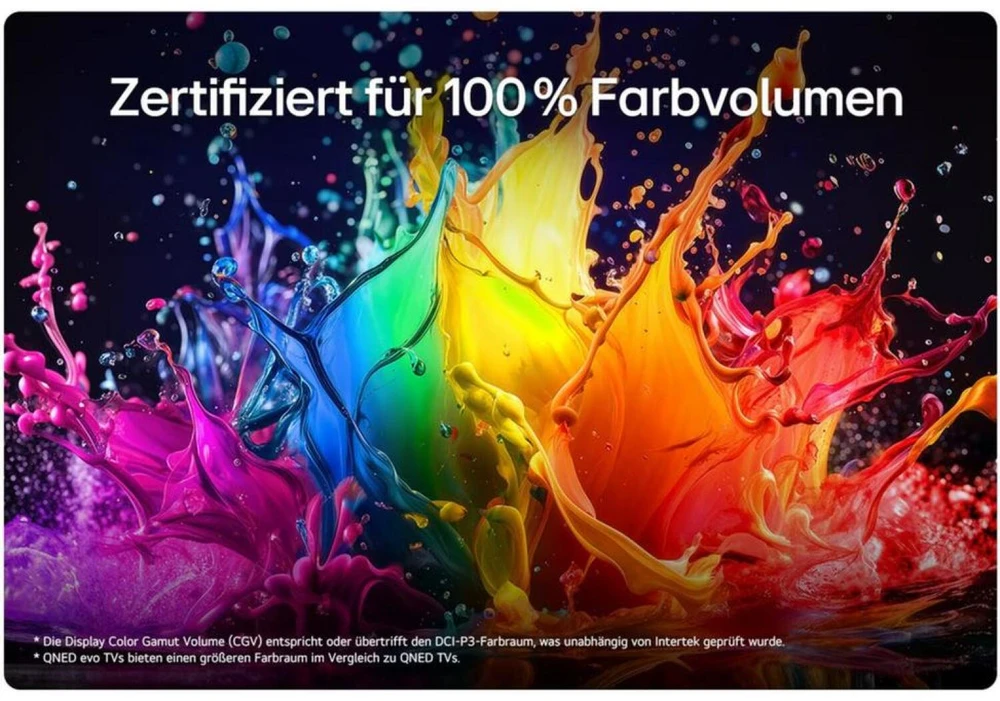 Lg televizorius 65QNED83B6A.AEUD, 164cm, 3840x2160, Mini LED, 120Hz, webOS 26, HDR10, HLG, FreeSync Premium, VRR, ALLM, WLAN