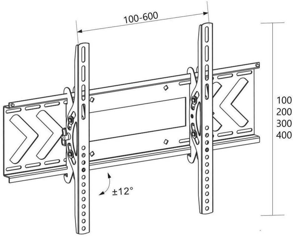 Laikiklis Libox LB-120 TV mount/stand 2.16 m (85") Juodas