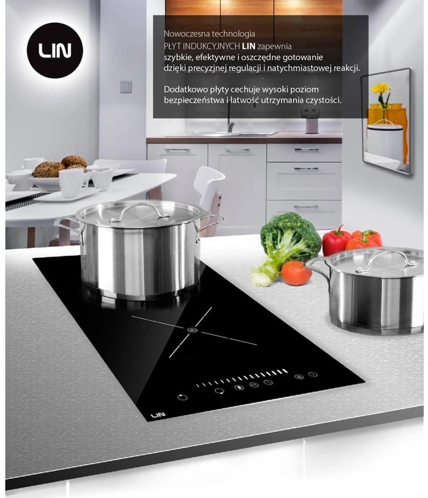lin Induction cooktop LI-A23511 3500 W Juodas