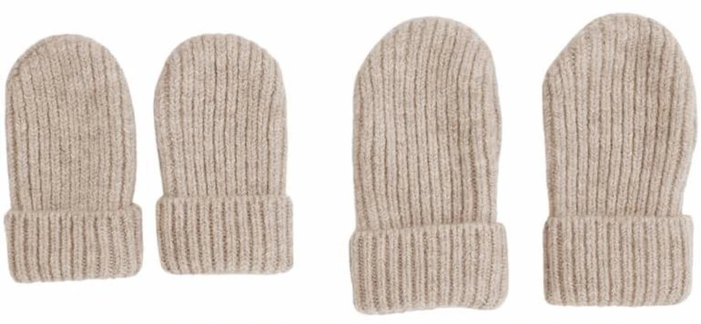 TB Print Lodger Mittens Folklore Merino wełniane rękawiczki dziecięce rusvai gelsvas 0-12m MTM 630_0-12