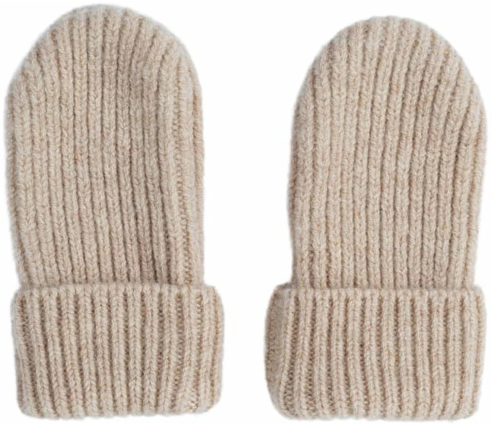 TB Print Lodger Mittens Folklore Merino wełniane rękawiczki dziecięce rusvai gelsvas 0-12m MTM 630_0-12
