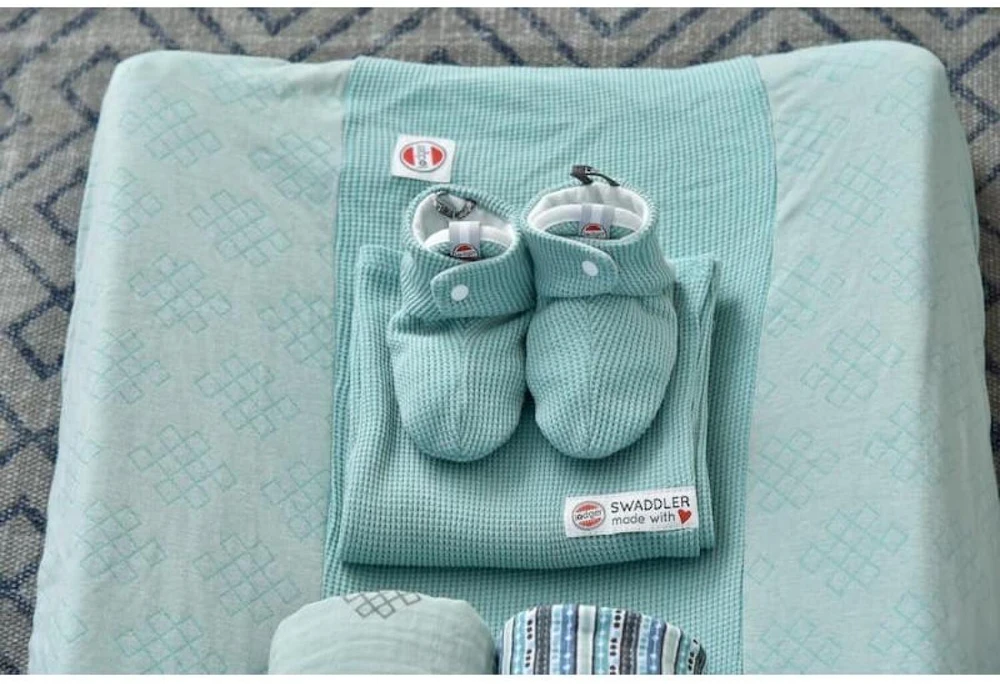 Crocs Lodger Slipper Ciumbelle medvilninės šlepetės 3-6m Šiltos Žalias SLC 080_3-6