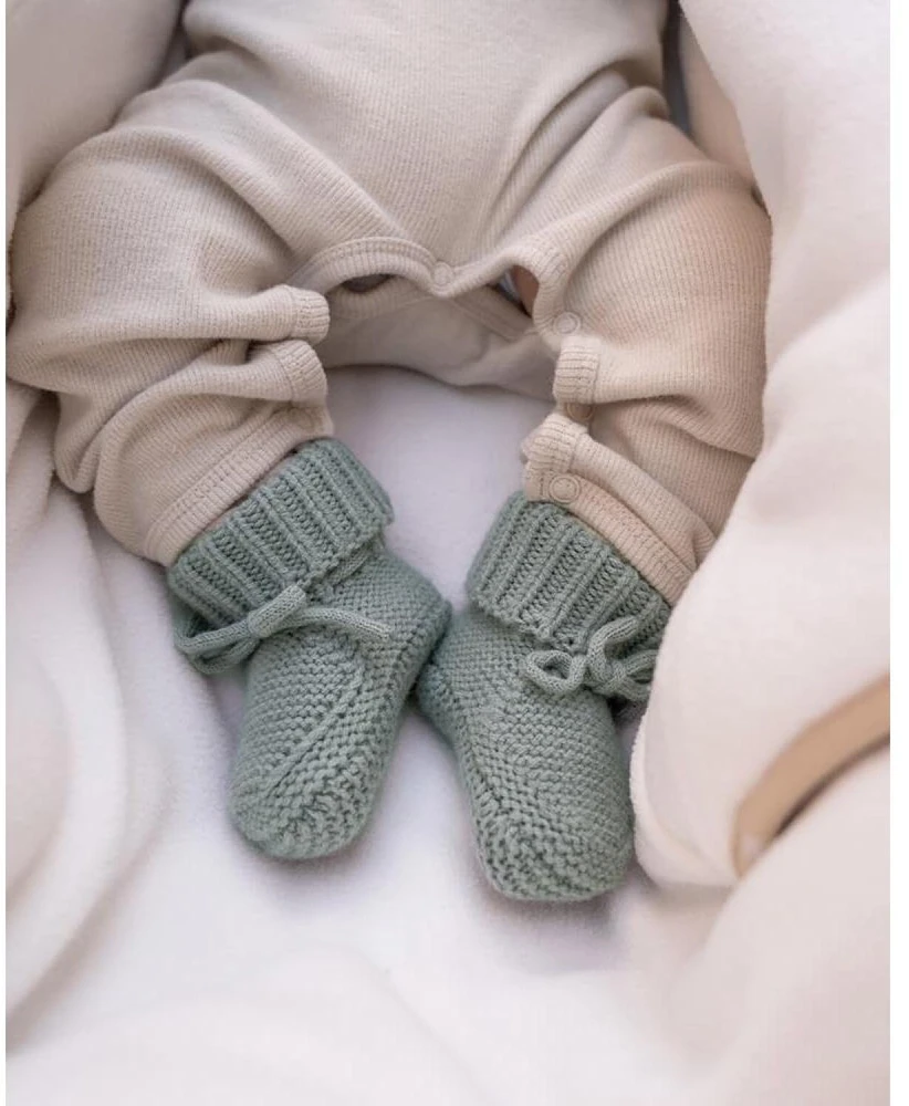 Monster Clippers Lodger Slipper Folklore merino wool slippers Silk 0-6m SLM 109_0-6