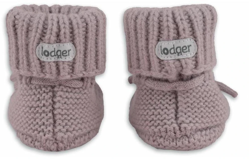 Monster Clippers Lodger Slipper Merino wool slippers Rose 0-6m SLM 107_0-6