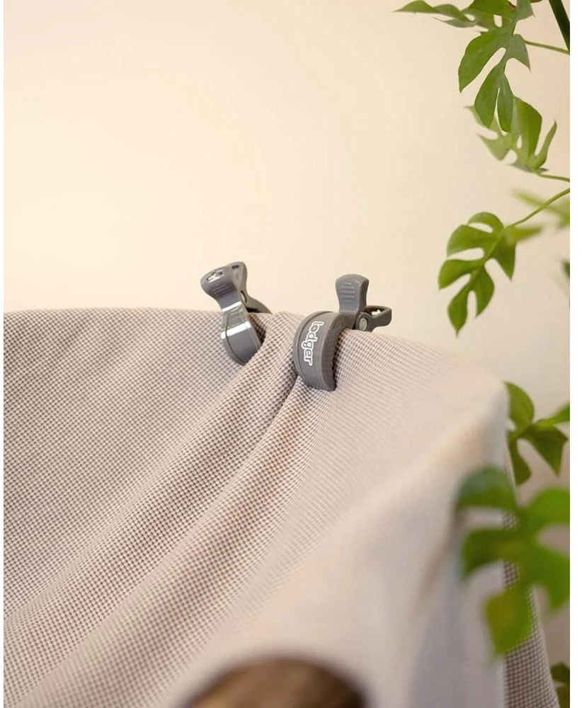 Oxford University Press Lodger Clip for Swaddler cotton diaper (2 pcs.) Carbon SWC 071