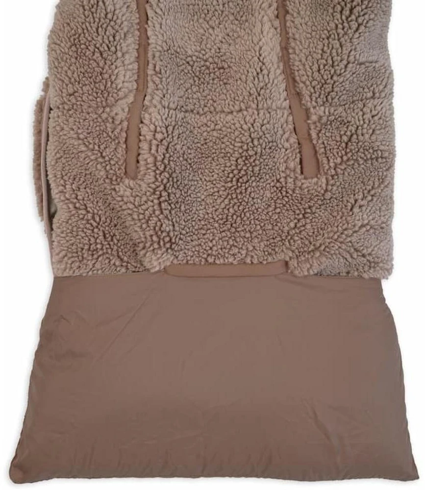 Swaddleme Lodger Wrapper Teddy vystyklų antklodė WPT 535, Buffalo Teddy, 0-9 mėn., 100% poliesteris, Velcro, 40°C