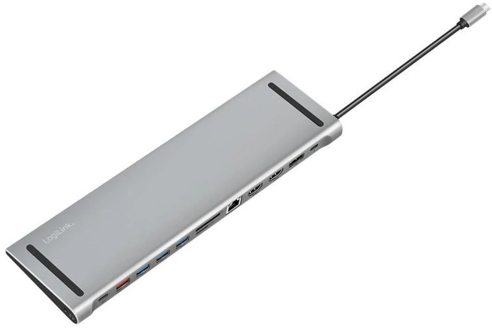 LogiLink Doko stotelė usb3.2 ,usb-c,12-portów, pd