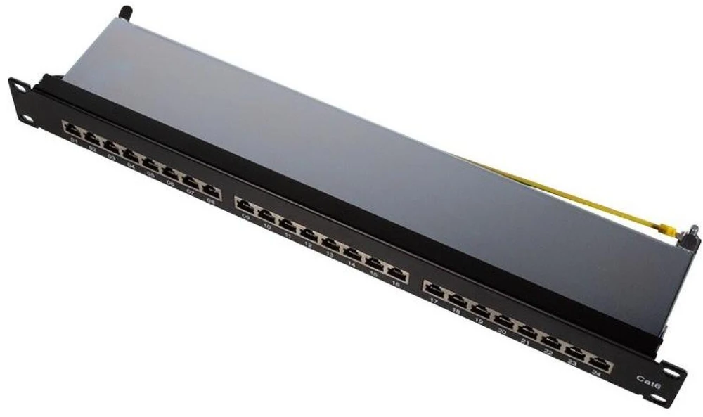 LOGILINK NP0048 LOGILINK- Patch Panel 19-mounting Cat.6 STP 24 jungtys, juodas