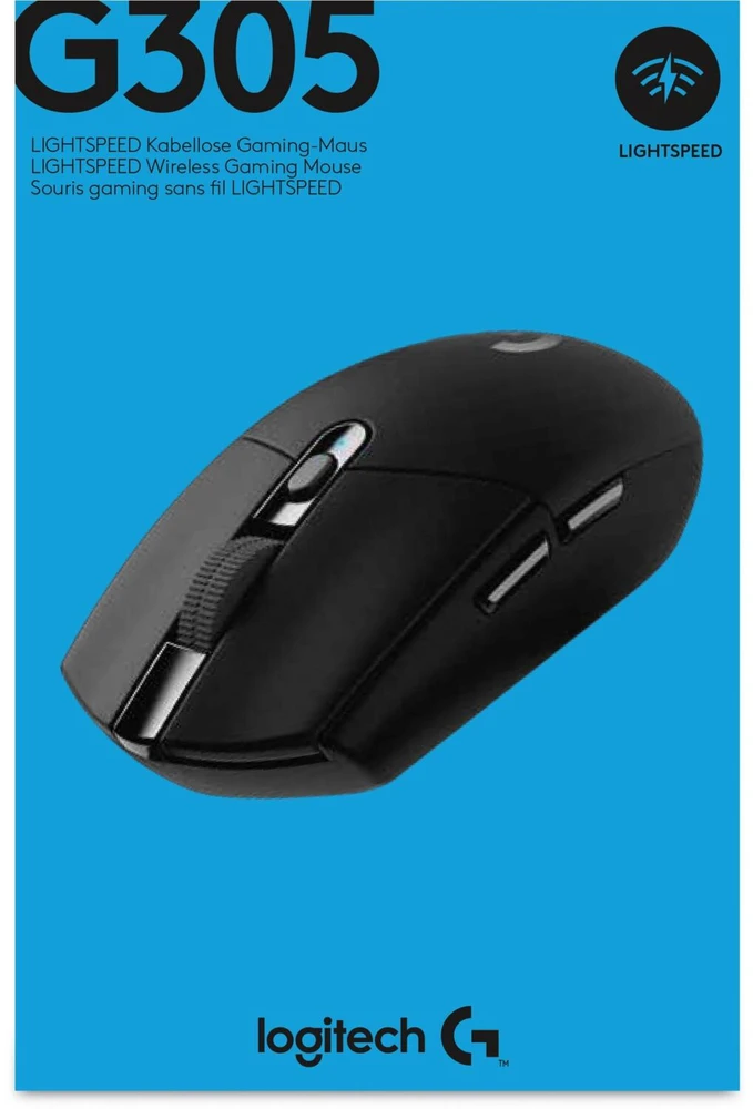 Pelė žaidimams Logitech G305, juodos spalvos