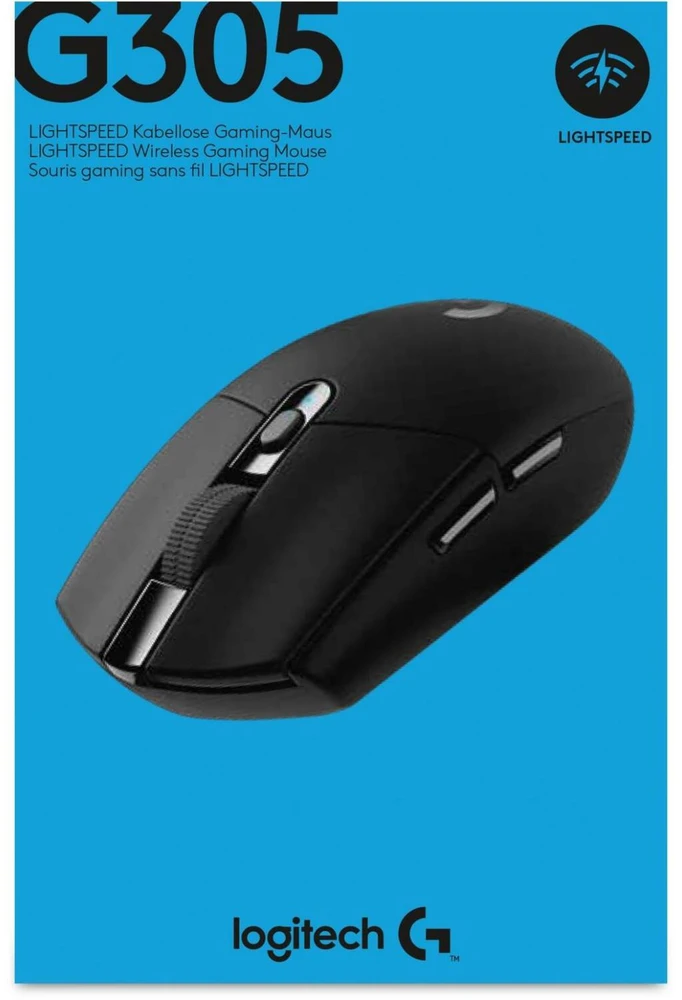 Pelė žaidimams Logitech G305, juodos spalvos