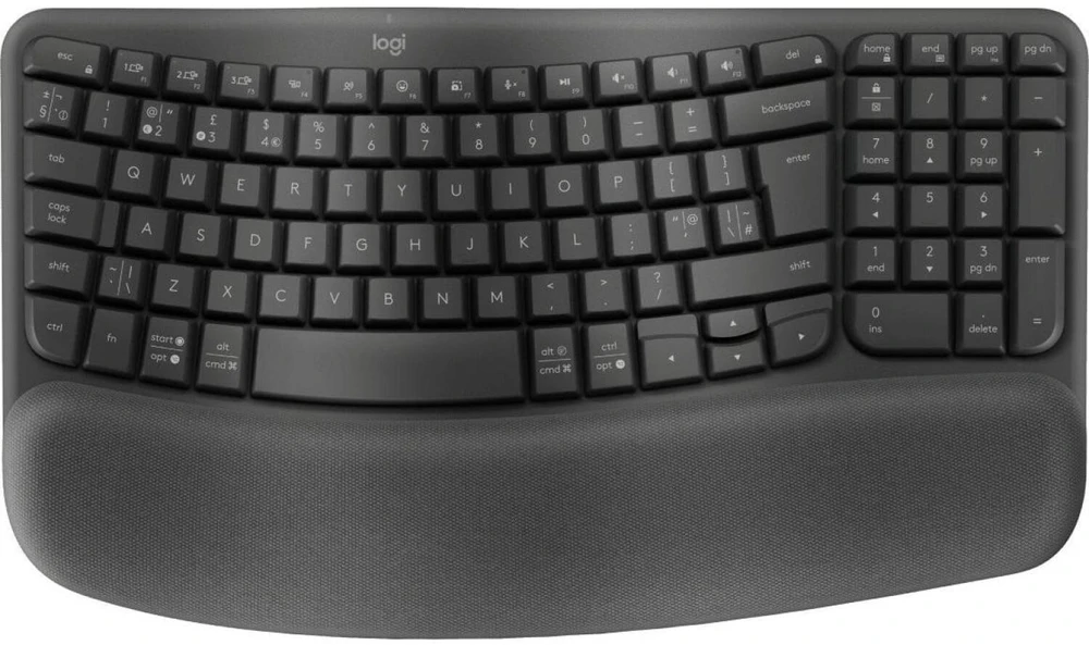 Klaviatūra Logitech WAVE KEYS verslui GRAPHITE - US INTL 2.4GHZ/BTN/A-973 - B2B