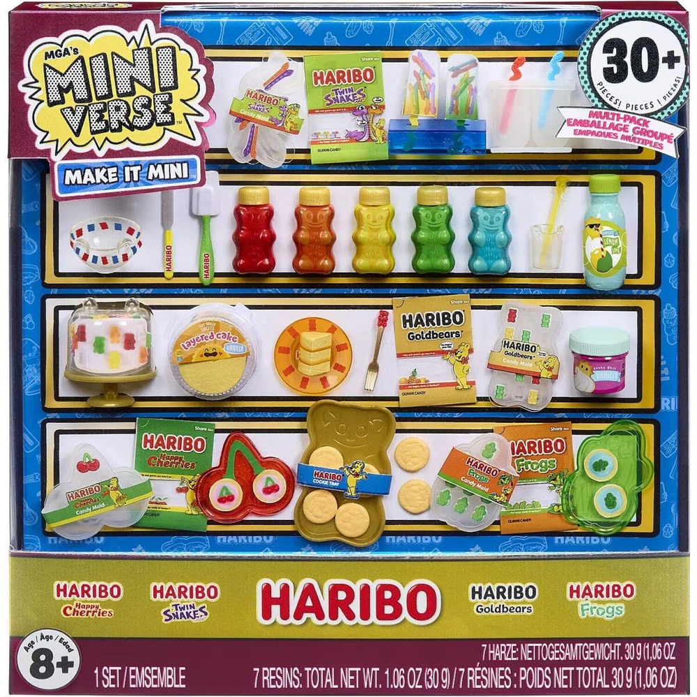 L.O.L Surprise MGA Entertainment Miniverse Make It Mini Haribo daugiapakė 546924-EUC, 8 metai, įvairiaspalvis, plastikas, rankdarbių rinkinys