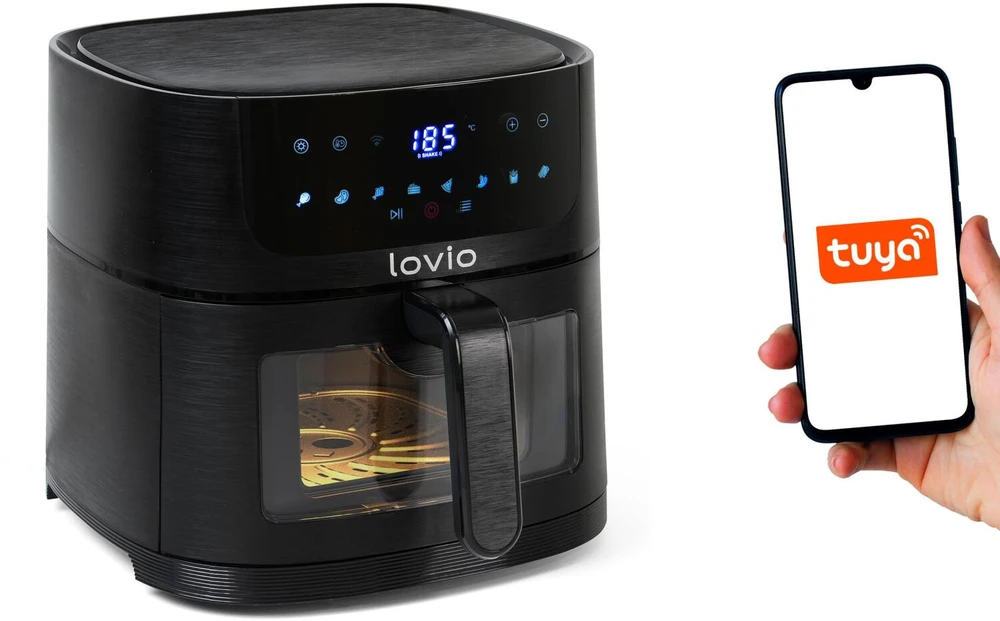 Gruzdintuvė Lovio LVAF002BK „PureFry XL Smart“, 6 l, juodas