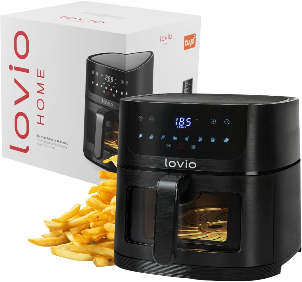 Gruzdintuvė Lovio LVAF002BK „PureFry XL Smart“, 6 l, juodas