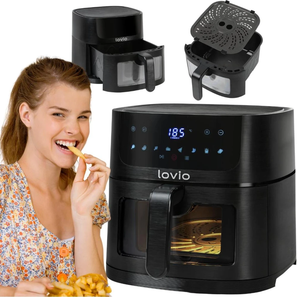 Gruzdintuvė Lovio LVAF002BK „PureFry XL Smart“, 6 l, juodas