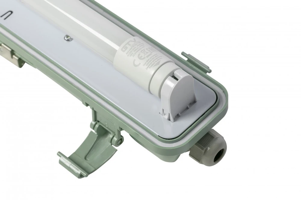 GTV Vandeniui atsparus šviestuvas HELIOS-LED 136 BIS, T8 LED, G13, AC220-240V, 50/60Hz, IP65,