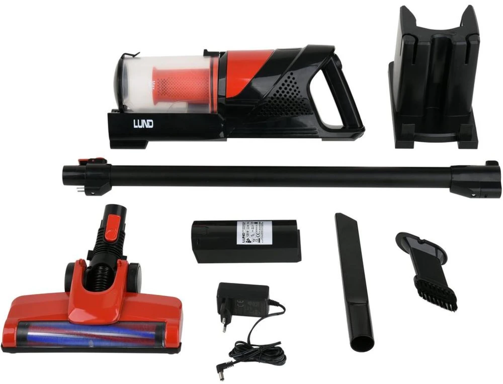 Akumuliatorinis dulkių siurblys LUND 67120, 120W, 22,2V 2200MAH LI-ION