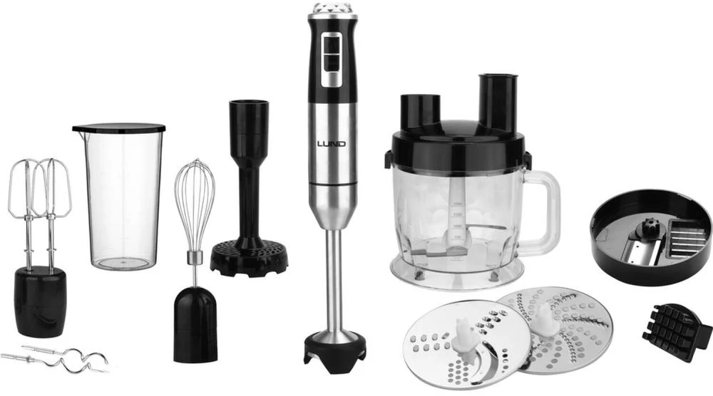Lund Toya Sa Poland Rankinis blenderis | Smulkintuvas | Plakiklis | 10in1 | 1000 W (67694)