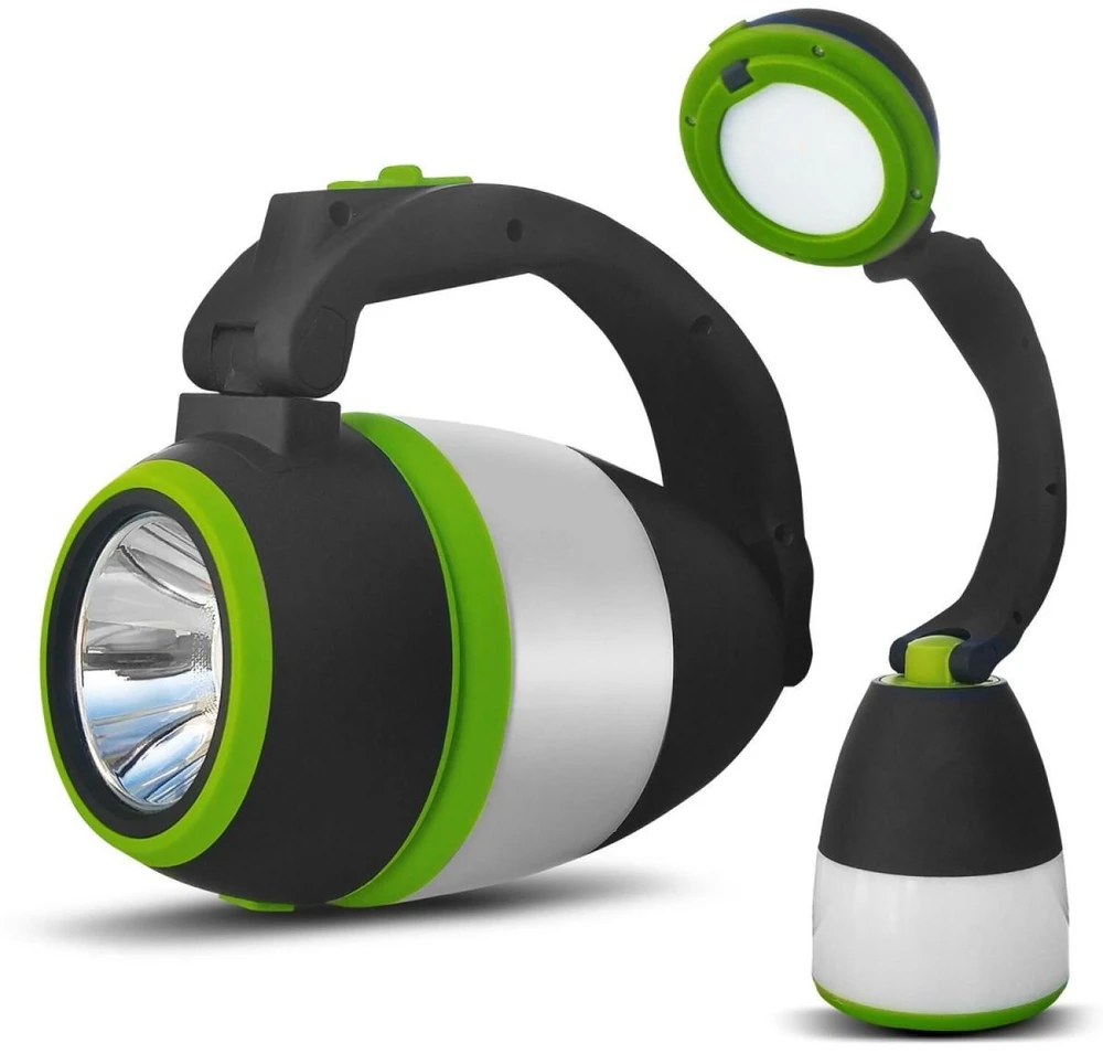 Lampa „Maclean“ 3 viename LED lempa, stovyklavimo, stalo, žibintuvėlis, 1 W, 60–200 lm, šaltai balta 6000 K, maitinama 3 x AA 1,5 V baterijomis, MCE294