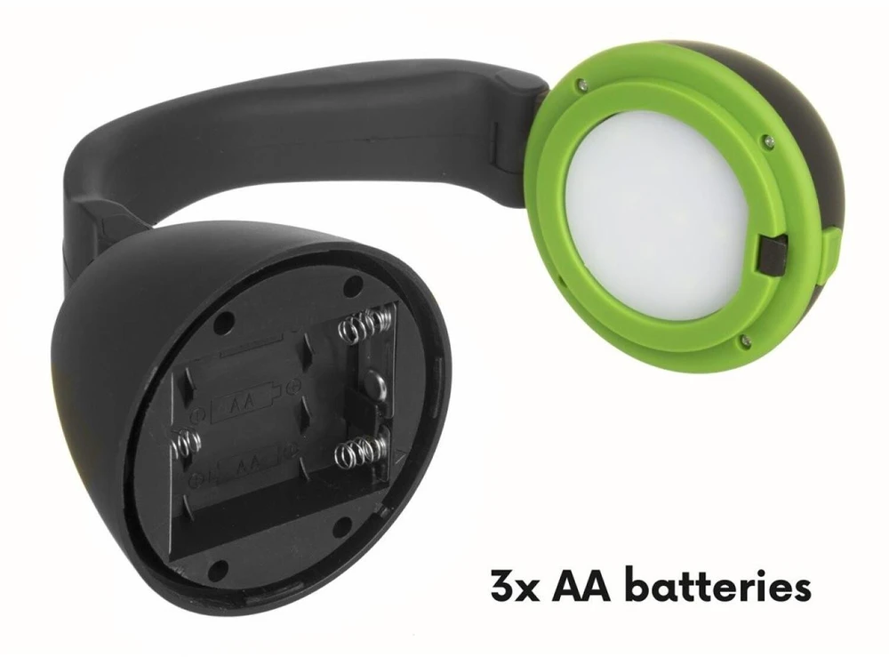 Lampa „Maclean“ 3 viename LED lempa, stovyklavimo, stalo, žibintuvėlis, 1 W, 60–200 lm, šaltai balta 6000 K, maitinama 3 x AA 1,5 V baterijomis, MCE294