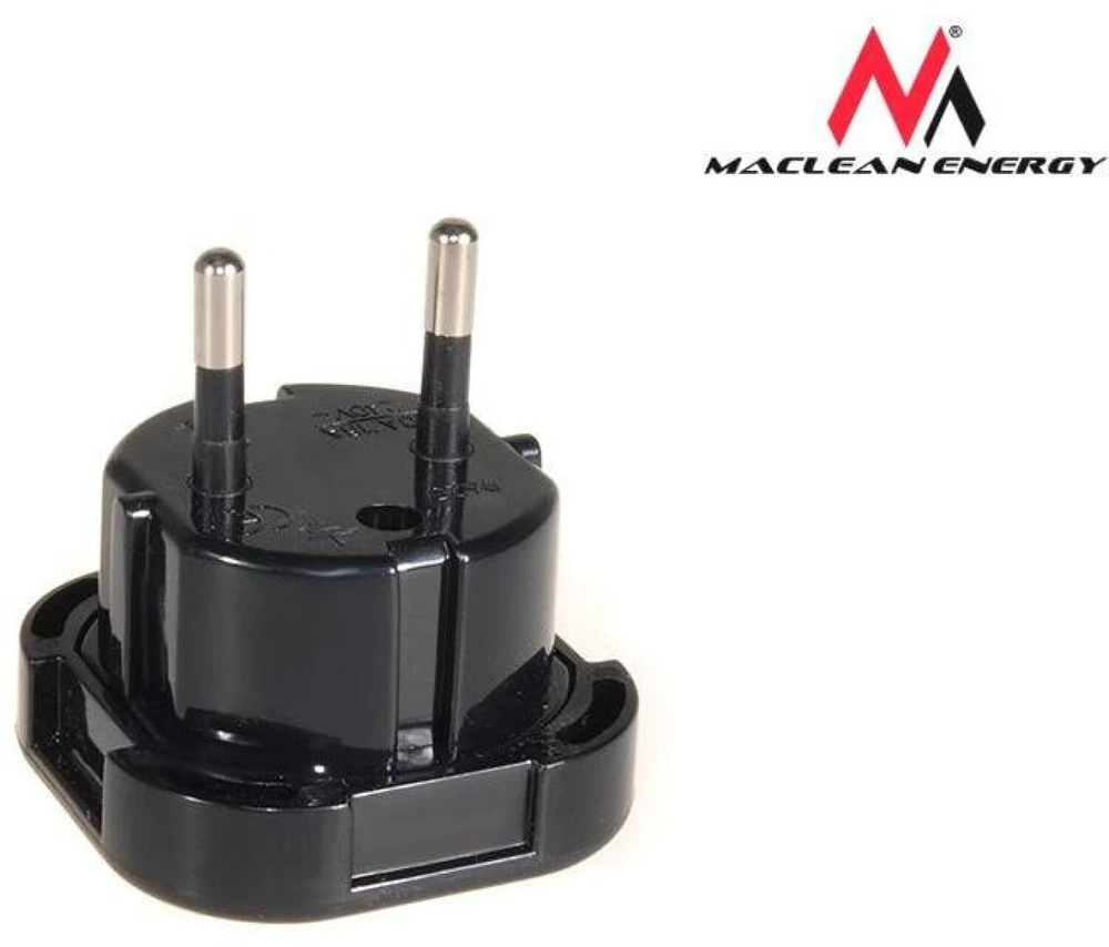 MACLEAN MCE72 Maclean MCE72 Plug Adapteris UK to EU juodas