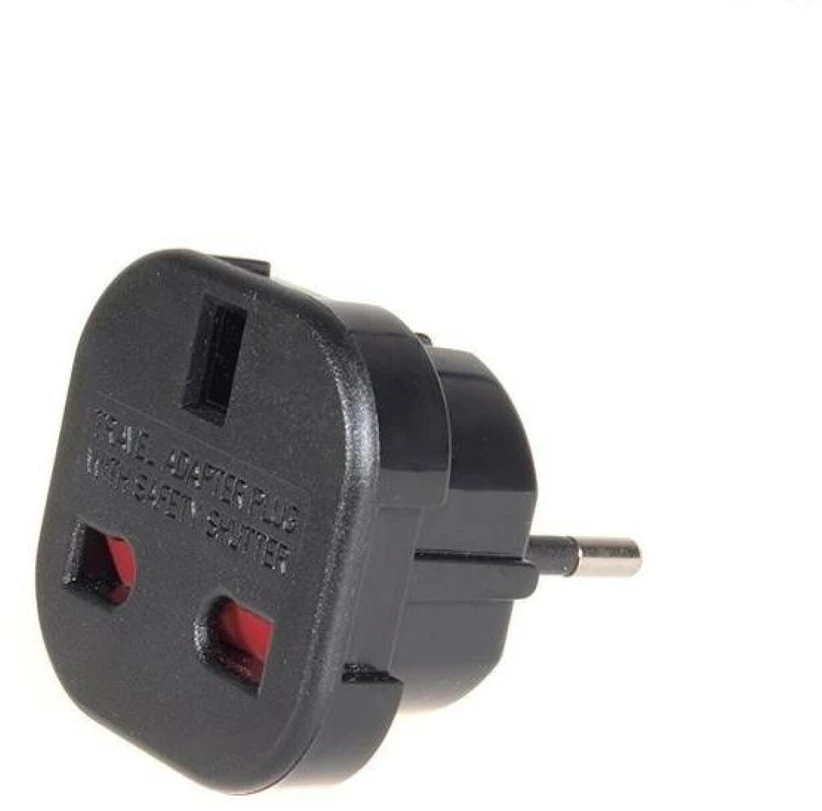 MACLEAN MCE72 Maclean MCE72 Plug Adapteris UK to EU juodas