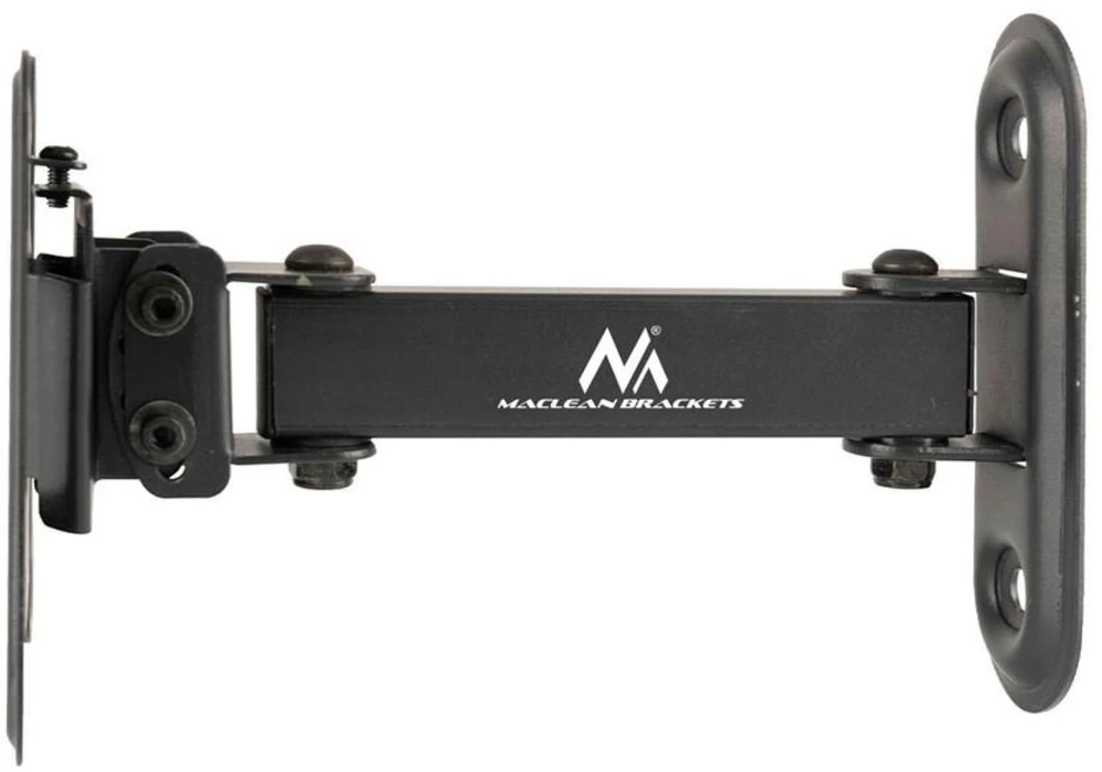 Maclean MC-416 TV Monitorius sieninis laikiklis 13"-32" 30kg Pakreipti Pasukti maks. VESA 100x100 Juodas milteliniu būdu padengtas LED OLED LCD universalus laikiklis