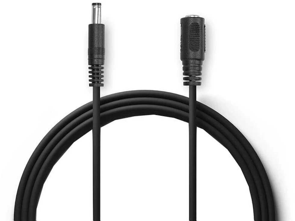 EZVIZ lauko ilginimo maitinimo kabelis IP kameroms/ 1× DC 5,5 mm kištukas/ 1× DC 5,5 mm lizdas/ ilgis 5 m/ juodas
