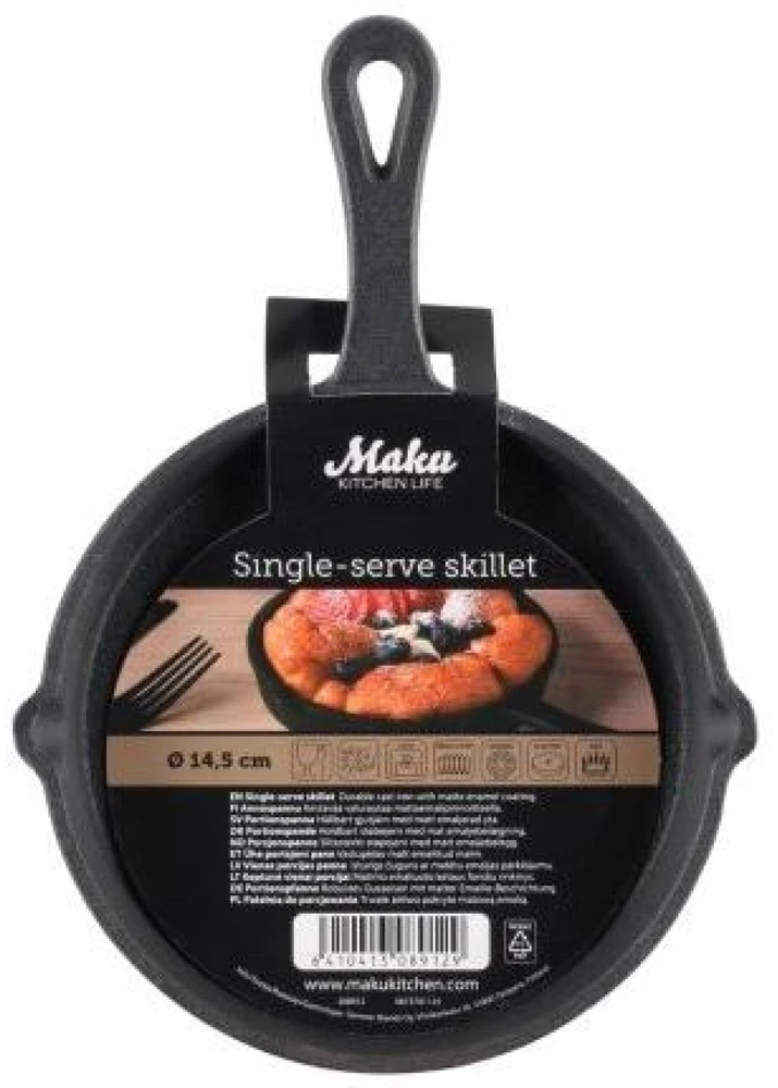 Maku apvali ketaus keptuvė 1-ai porcijai