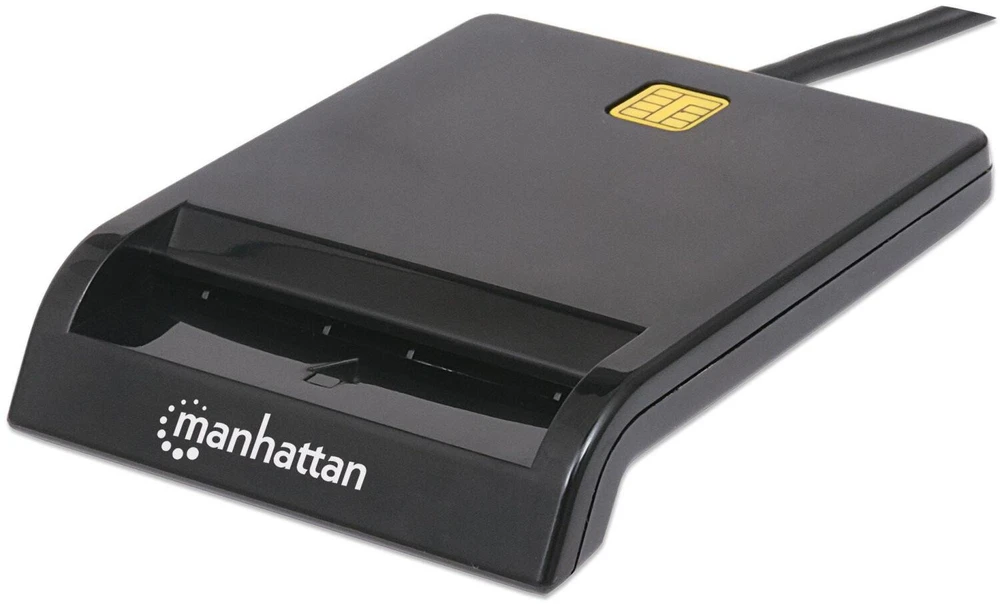 Manhattan 102049 išmanusis kortelių skaitytuvas Vidaus Juoda USB 2.0