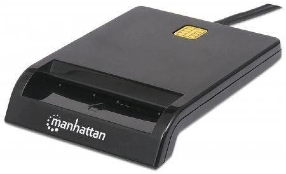 Manhattan 102049 išmanusis kortelių skaitytuvas Vidaus Juoda USB 2.0