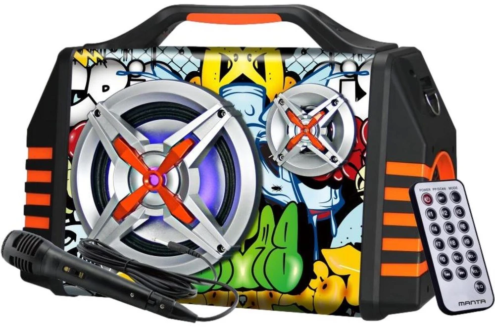 Karaokės kolonėlė Manta SPK1005PRO Helios 2 su mikrofonu