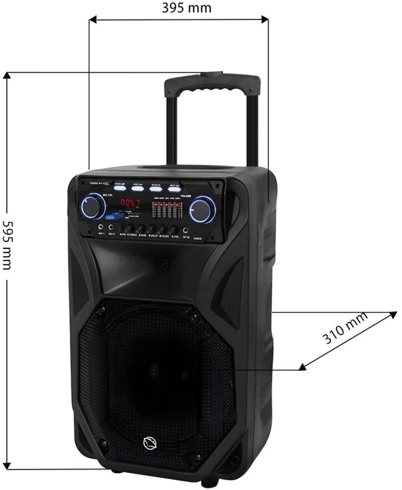 Manta SPK5021PRO Fonos mobilus garsiakalbis su belaidžiu mikrofonu