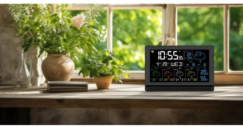 Orų stotelė su Wi-Fi Manta MTO200B Windy Smart, juoda