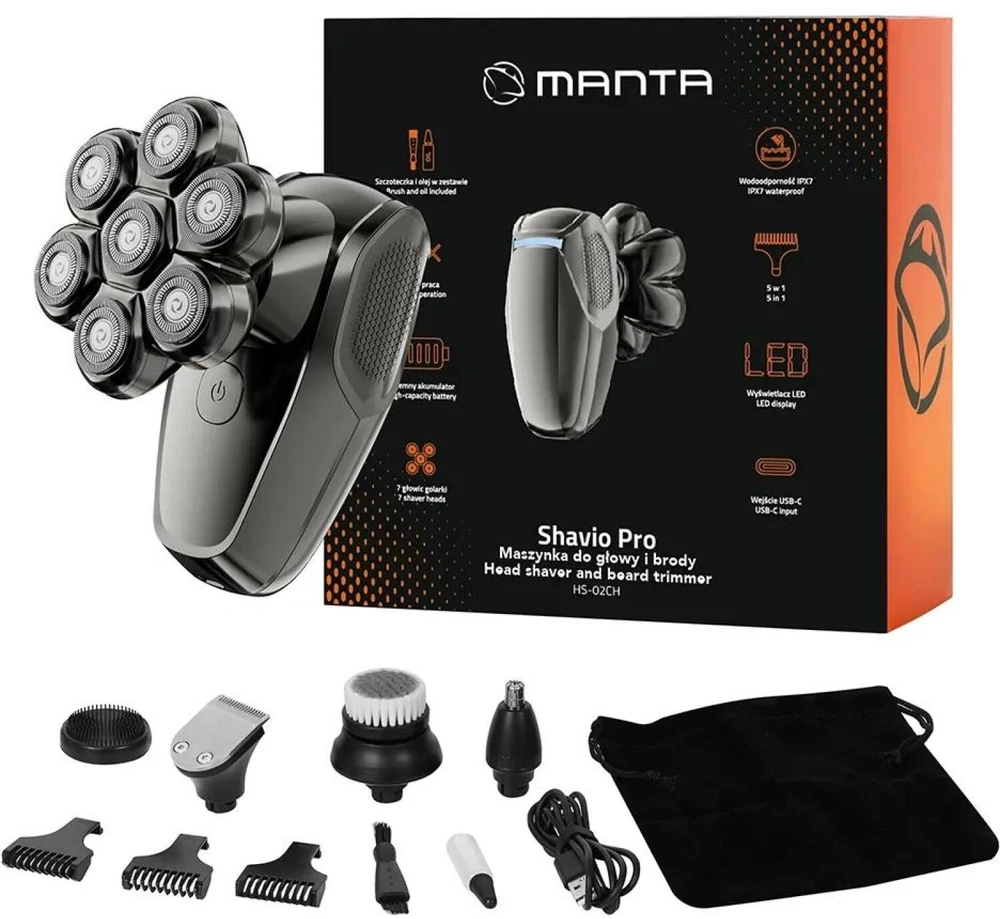 Manta HS-02CH galvos ir barzdos kirpimo mašinėlė