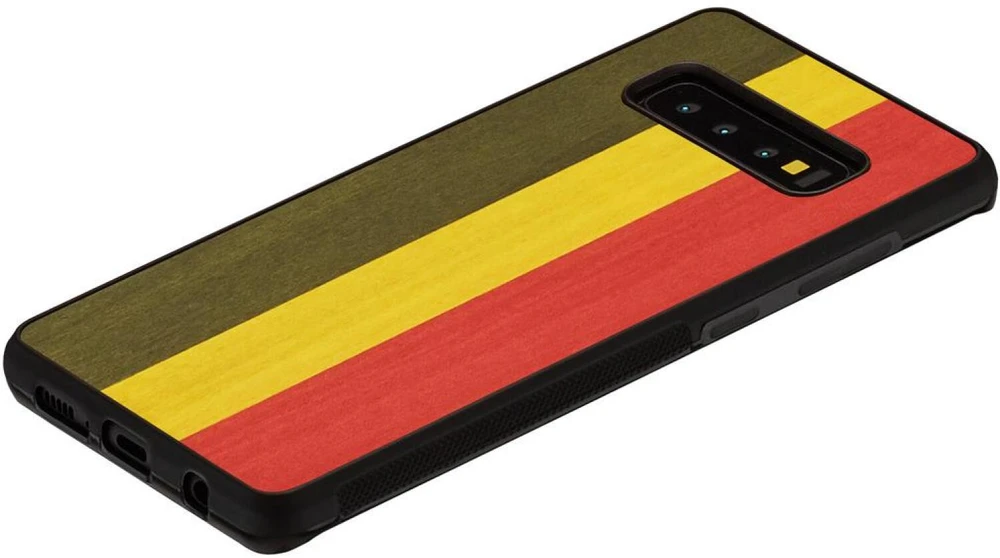 MAN&WOOD išmaniojo telefono dėklas Galaxy S10 Plus reggae juodas