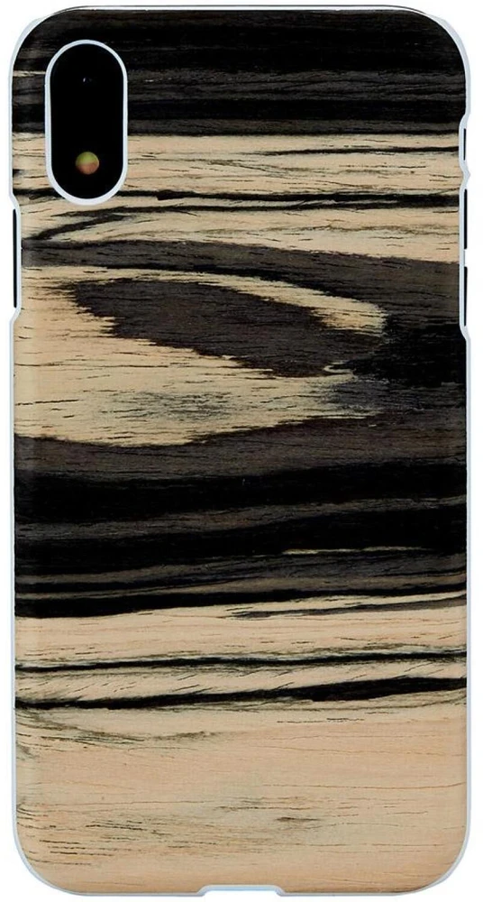 MAN Telefono dėklas iPhone XR, baltas juodmedžio raštas