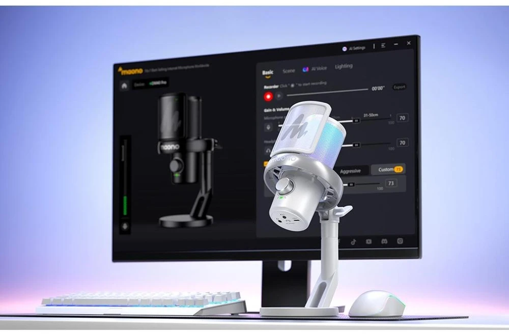 Maono DM40 Pro mikrofonas (baltas)