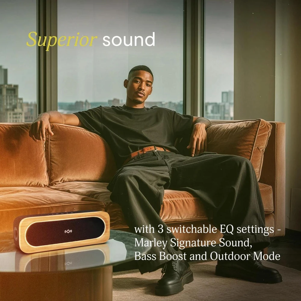 Marley Garsiakalbis | Get Together 3 | Bluetooth | Belaidė jungtis | Signature Juodas