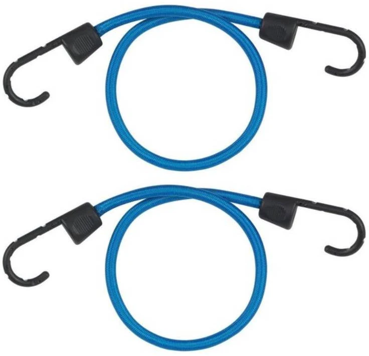 Master Lock 2 bungee cords, 600mm/8mm, mėlynas
