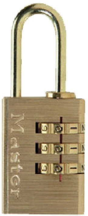 Kombinuota spynelė Master Lock Žalvaris 3 skaičiai