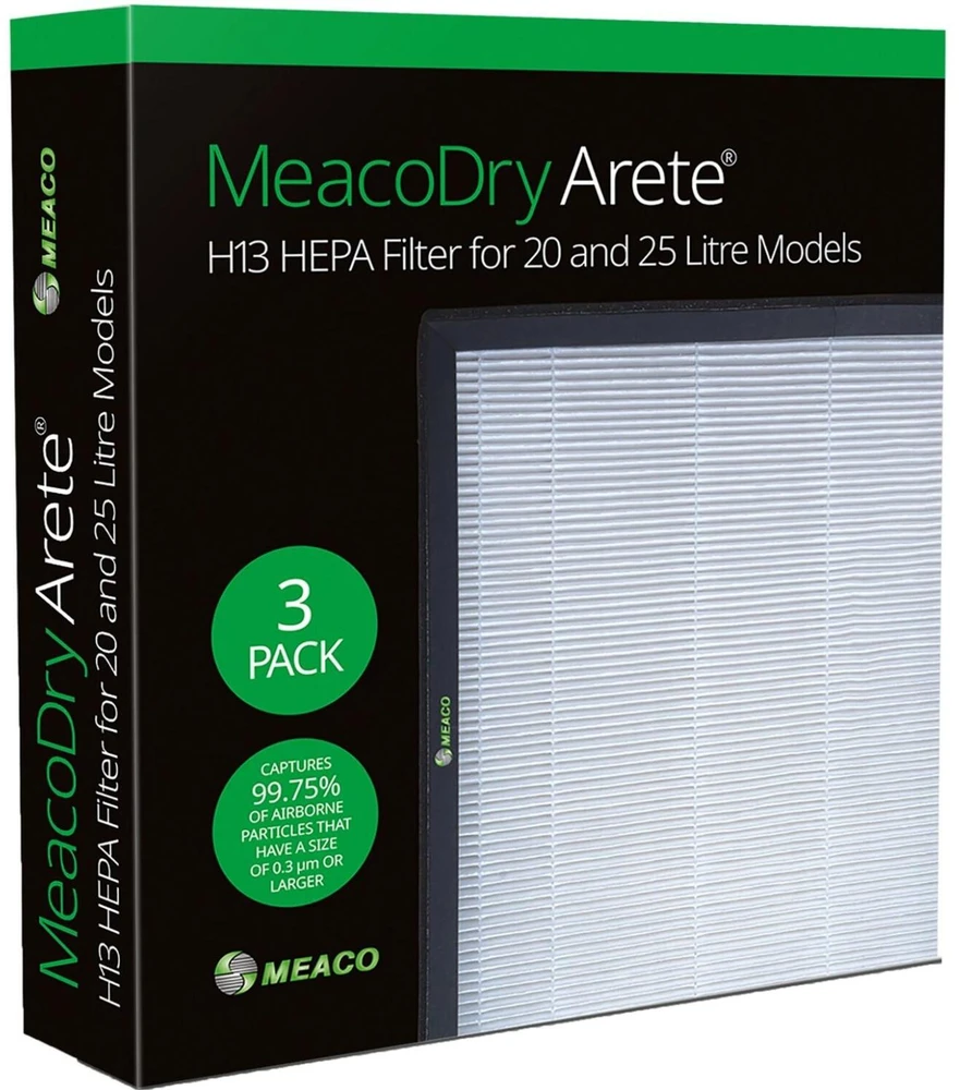 Sausintuvas Meaco HEPA H13 filtrai „Arete“ sausintuvams 20 l / 25 l, 3 vnt.