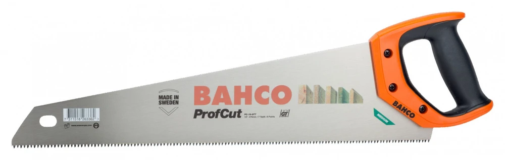 Trijų briaunų dantų pjūklas 550mm 7/8 BAHCO