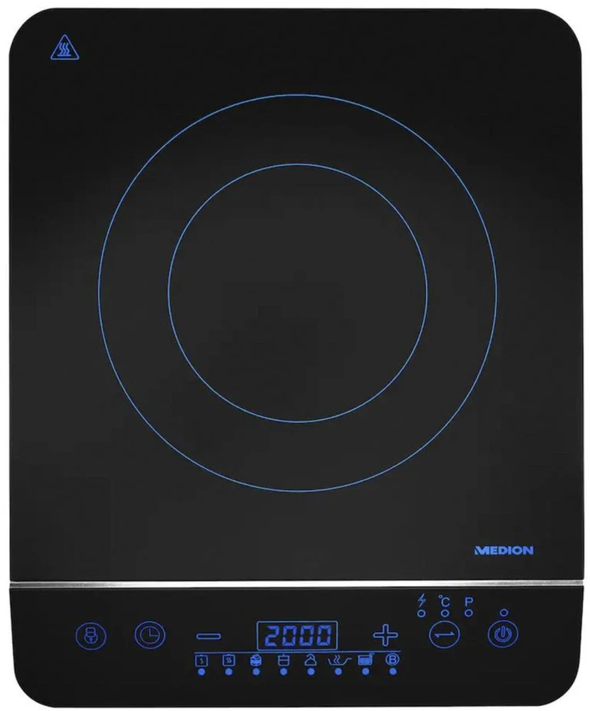 MEDION indukcinė kaitlentė 2000 W, 8 automatinės programos, MD 17595